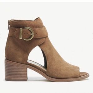 Sole Society Suede Tracey Open-Toe Bootie - NEW